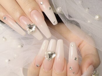 ベル 仙台店(Belle)の写真/【自爪に負担が少ないチップを使用★】長さ出しでどんなデザインも楽しめる！自爪にお悩みがある方にも◎