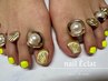 【フットネイル】2本親指アート＋ワンカラー　¥9000