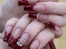 トゥートゥー(TOUTOU)/赤フレンチxストーンフレンチ