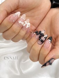 カラーアシメリボン