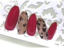 爪ソウシャイン(爪 SO SHINE)/レオパード×ボルドー★