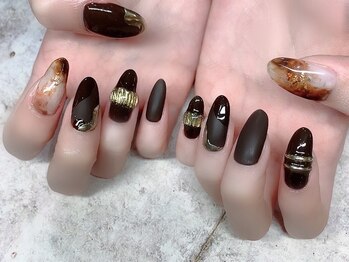 ネイルアンドアイラッシュサロン エスポアール(nail&eyelash salon espoir)/リングネイル　ニュアンス