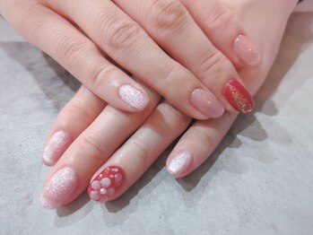 朱花 プルバイシュカ(fle by 朱花)/アートネイル