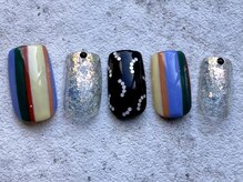 シープラスエー(C+A)/カジュアルストライプネイル