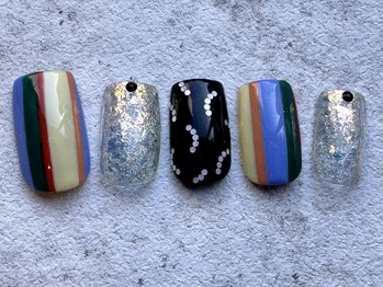 シープラスエー(C+A)/カジュアルストライプネイル