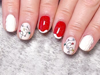 モルフォ 千駄ヶ谷(Morpho)/クリスマスニットネイル