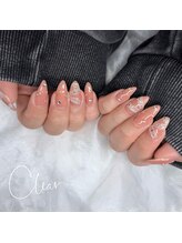 クリア(Clear)/リボンネイル