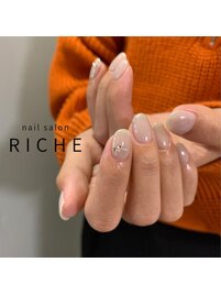 うる艶なワンカラーネイル