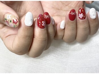 08ネイル(08 nail&school)/お正月ネイル☆