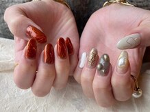 アイネイルズ 梅田店(I nails)/個性派奥行きアシメ¥10700