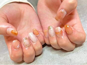 ライトウェーブ 長野駅前店/秋のニュアンスネイル♪