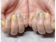 ネイルアンドアイラッシュスタジオ シュシュ(chouchou)/春人気デザイン・ミモザネイル