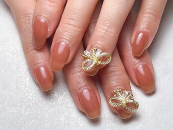 アルーラ 武蔵小杉(Alura)/リボンパーツ　春ネイル