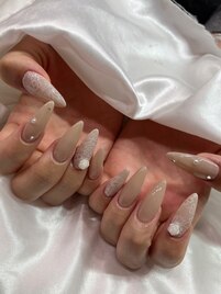 スカルプ長さ出しネイル☆