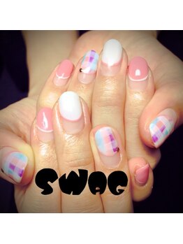 スワッグ(SWAG)/丸フレンチ×ボーダー