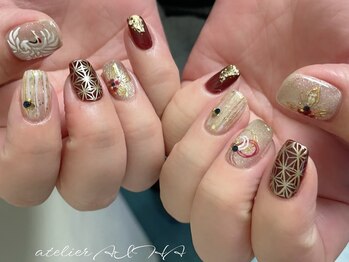 アトリエ アイハ(aiha)/お正月ネイル