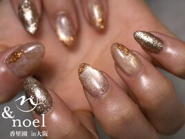 ブラウンニュアンスネイル