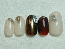 ネイルビート(NAIL BEAT)/ミラーネイル　ニュアンス