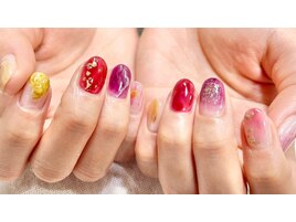 カラフルニュアンスネイル