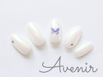 アヴィニール 表参道(Avenir)/オーロラバタフライネイル
