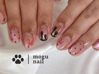 モグネイル(Mogunail)/バレンタイン/リボンネイル