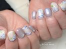 紫陽花ネイル