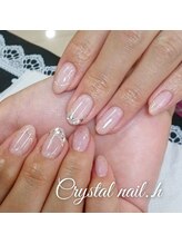 クリスタルネイル ゆめタウン博多店(CRYSTAL NAIL)/ピンクフレンチネイル