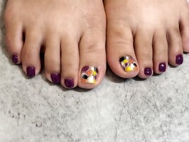 フット親指アート