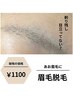 【期間限定価格】眉毛脱毛¥1100