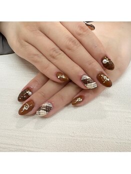 バレンタインネイル