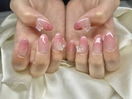 カラグラ☆ワンホンネイル☆蝶々