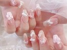 リボンネイル/フレンチガーリー