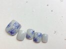 手書きフラワーネイル