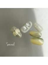 ソーネイル(Soo.nail)/4月定額ネイルシンプルデザイン