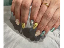 アオ 渋谷(ao.)/水色ニュアンスネイル