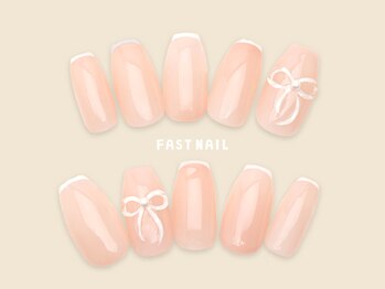 ファストネイル 高田馬場店(FAST NAIL)/ぷっくりネイル/リボン【12358】