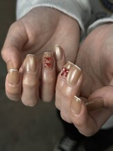 ランプネイル(LAMP nail)/デザインフレンチ＋パーツ