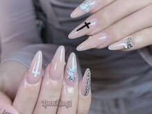 ダークハニー 原宿店(Dark Honey)/シンプルクロスネイル