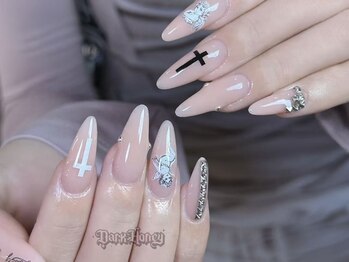 ダークハニー 原宿店(Dark Honey)/シンプルクロスネイル