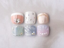 夏　フットネイル