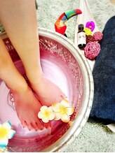 アリラ(Alila)/コースにより足浴があります