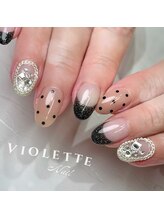 ビオレッタネイル(Violette Nail)/黒ドット