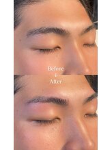 眉毛男子 新宿店/Before/After