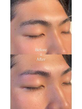 眉毛男子 新宿店/Before/After