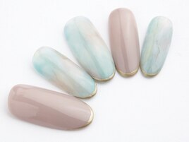 ニュアンスマーブルネイル