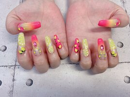 レモンロングネイル