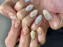 クレモアネイル 池袋西口店(CLEMORE NAIL)/ぷっくりチェックネイル