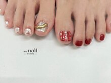 アンドラッシュ 駒込駅前店(and lash)/チェックネイル