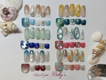 サロン バリーズ 赤羽店(BALLY'S)の写真/【初夏のキャンペーン】ハンド¥8800/フット¥8800/ハンド&フットでお得！セットネイル(組合せ自由)¥17000