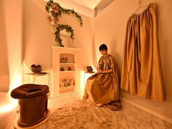 アンジェリック ビーナス(Angelic Venus)の写真/【完全個室】よもぎ蒸しペアもOK(男性もOK)!心安らぐ癒しの空間でゆったりとした至福のひと時を♪